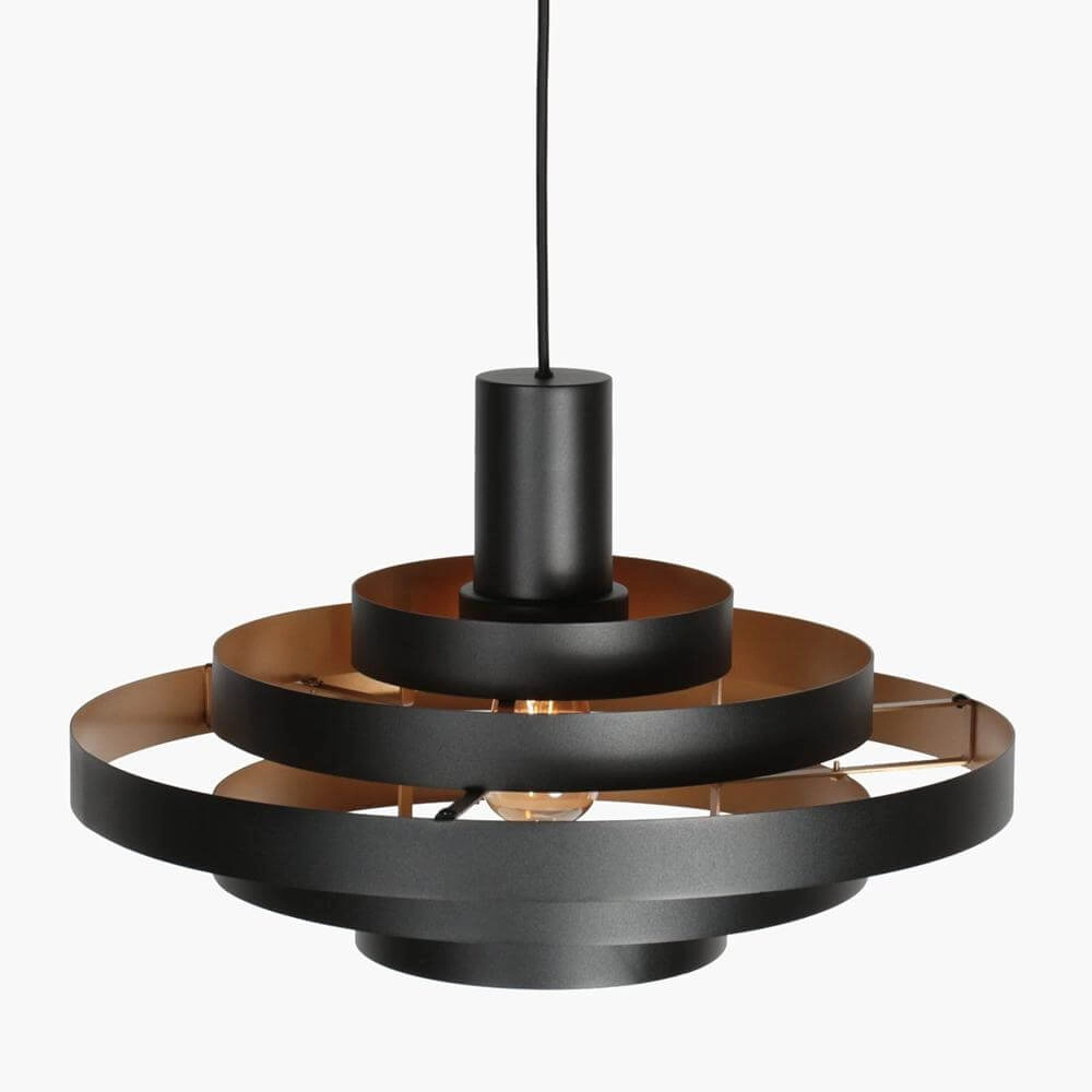 Design hanglamp Halo Cirque zwart Ø 50cm Steinhauer 8712746178333