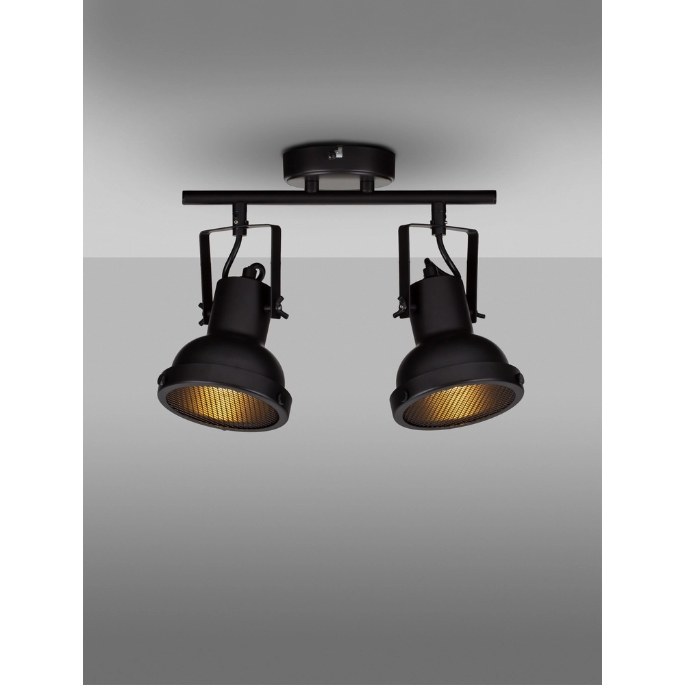 Plafondlamp Ruvi 2-lichts zwart Lyora 5212017446367