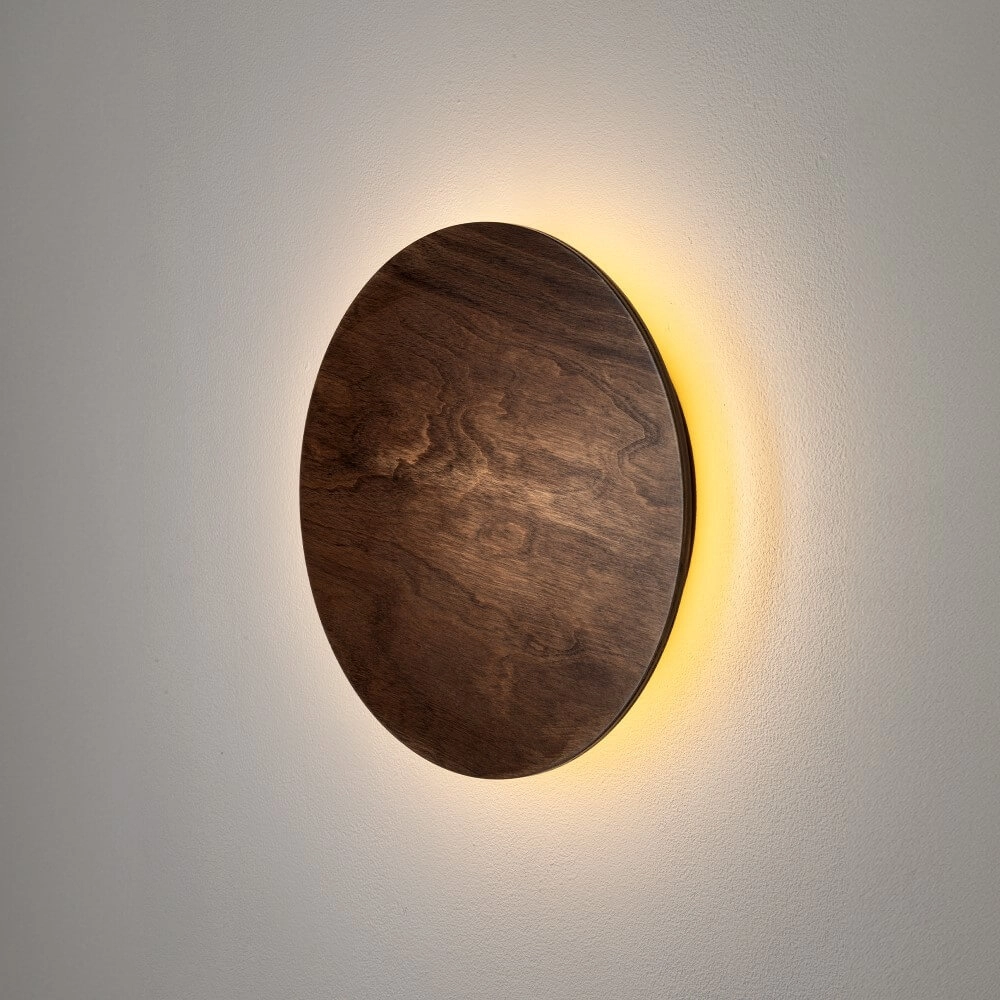 Wandlamp Ring Timber M LED hout Lyora 5903139112901