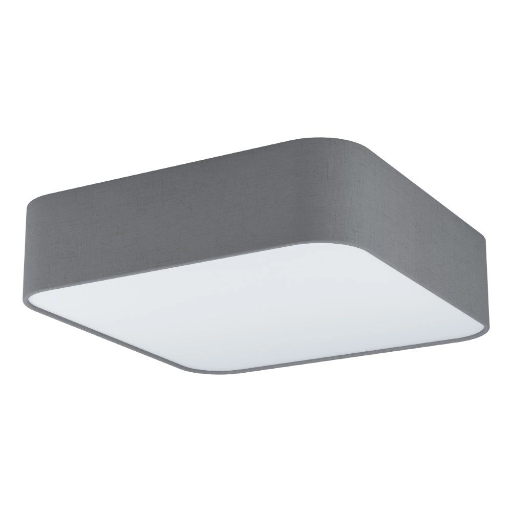 Vierkante plafondlamp Pasteri Square 57,5cm grijs