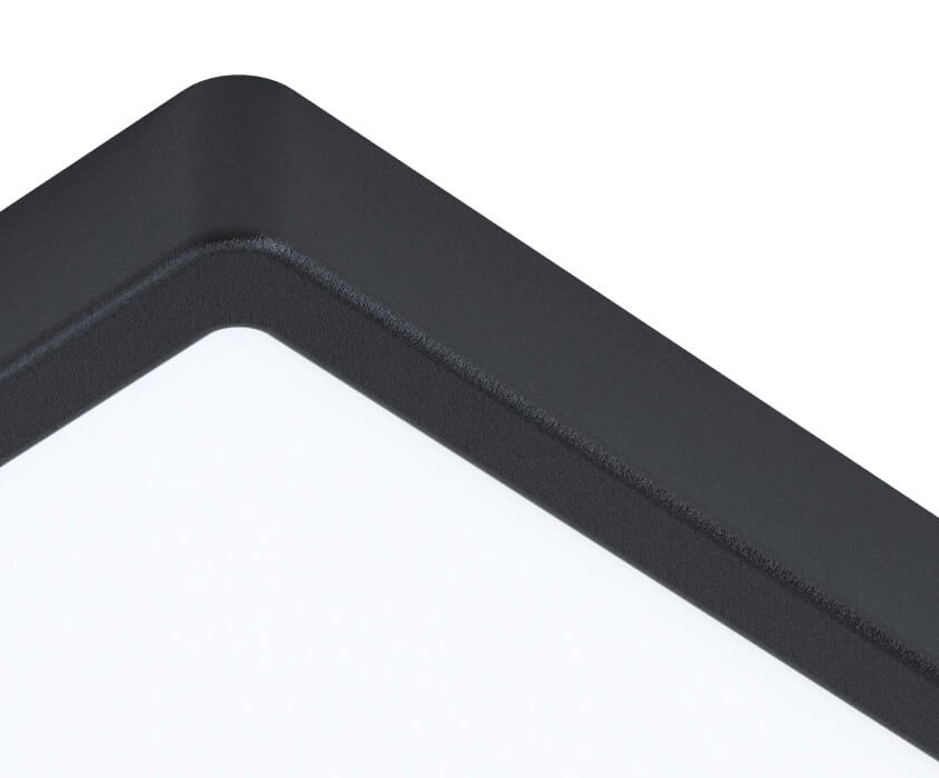 Vierkante plafondlamp Fueva 5 28,5cm - 4000K zwart Eglo 9002759992576