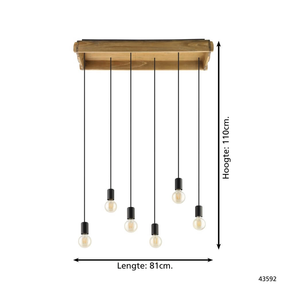 Eettafel hanglamp Wootton Eglo 9002759435929