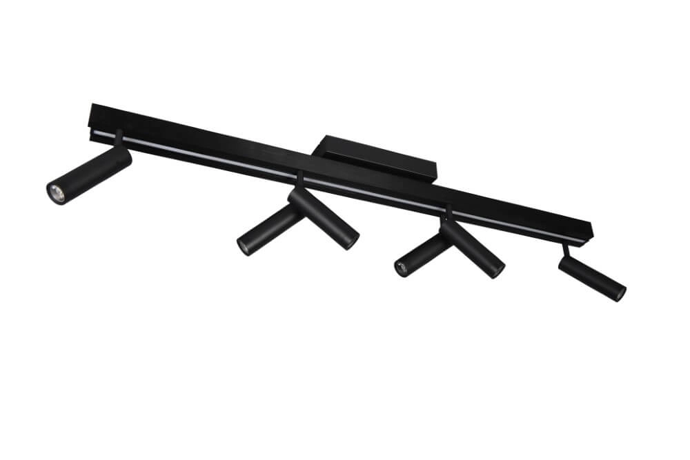 6-lichts led spot Zeno zwart Trio 4017807627312