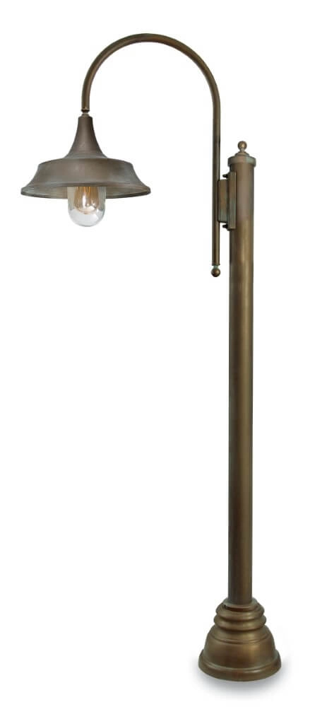 Staande lamp Atelier S - verouderd messing