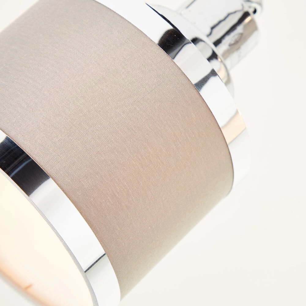 4-lichts plafondlamp Alexia chroom en grijs Brilliant 4004353424151