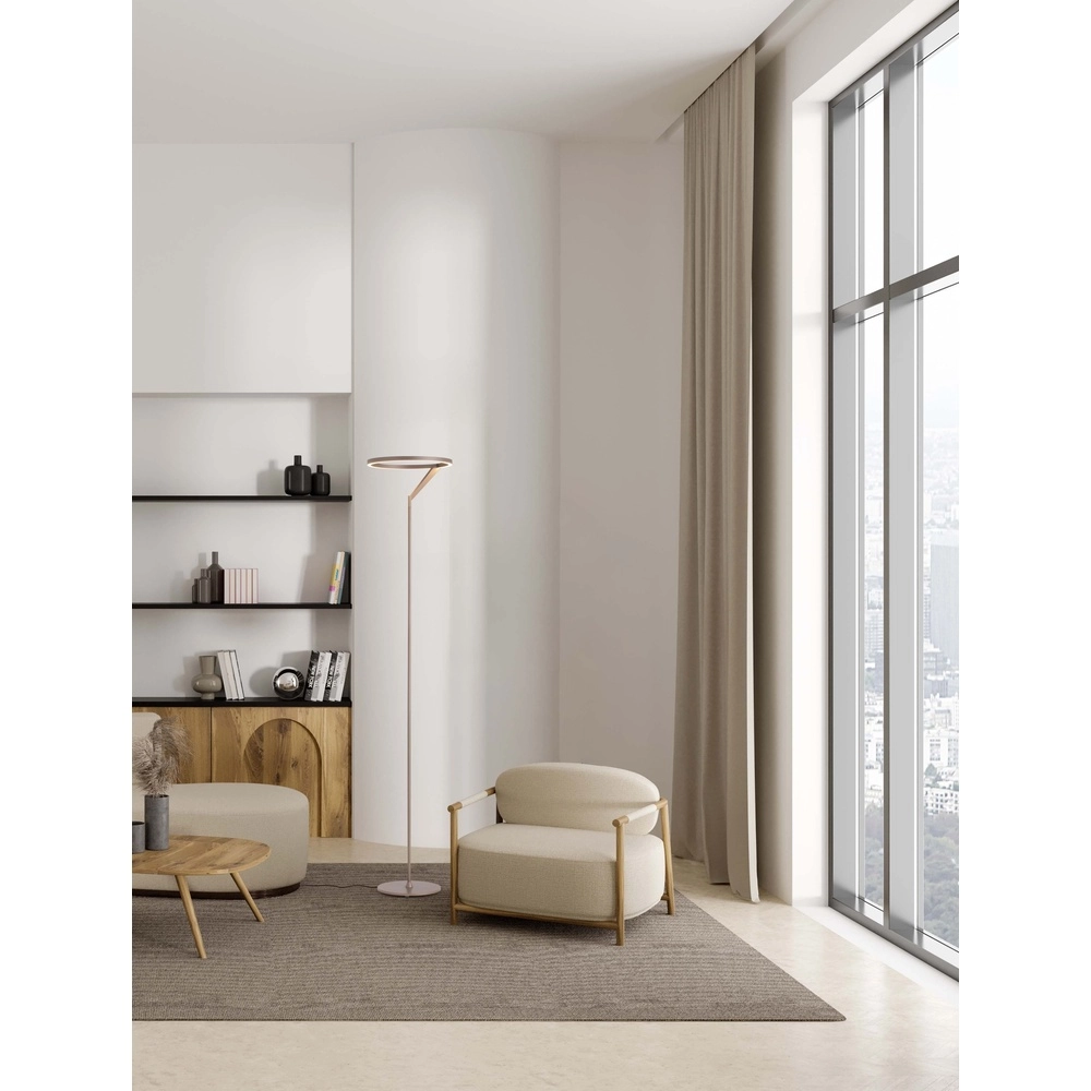 Vloerlamp Tilia mokka bruin Lyora 5212017461995