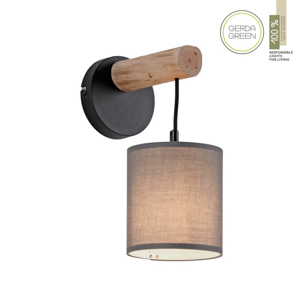Landelijke wandlamp Green Tribu taupe Just Light 4043689995157