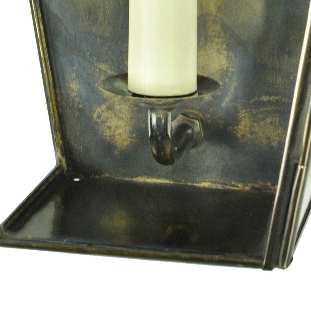 Landelijke muurlamp Knightbridge 28cm - gepoetst goud (PBUL) Limehouse