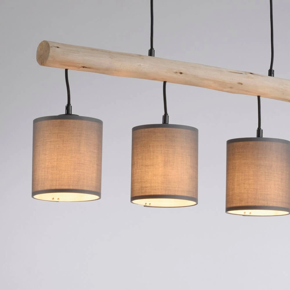 Landelijke hanglamp Green Tribu taupe Just Light 4043689995171