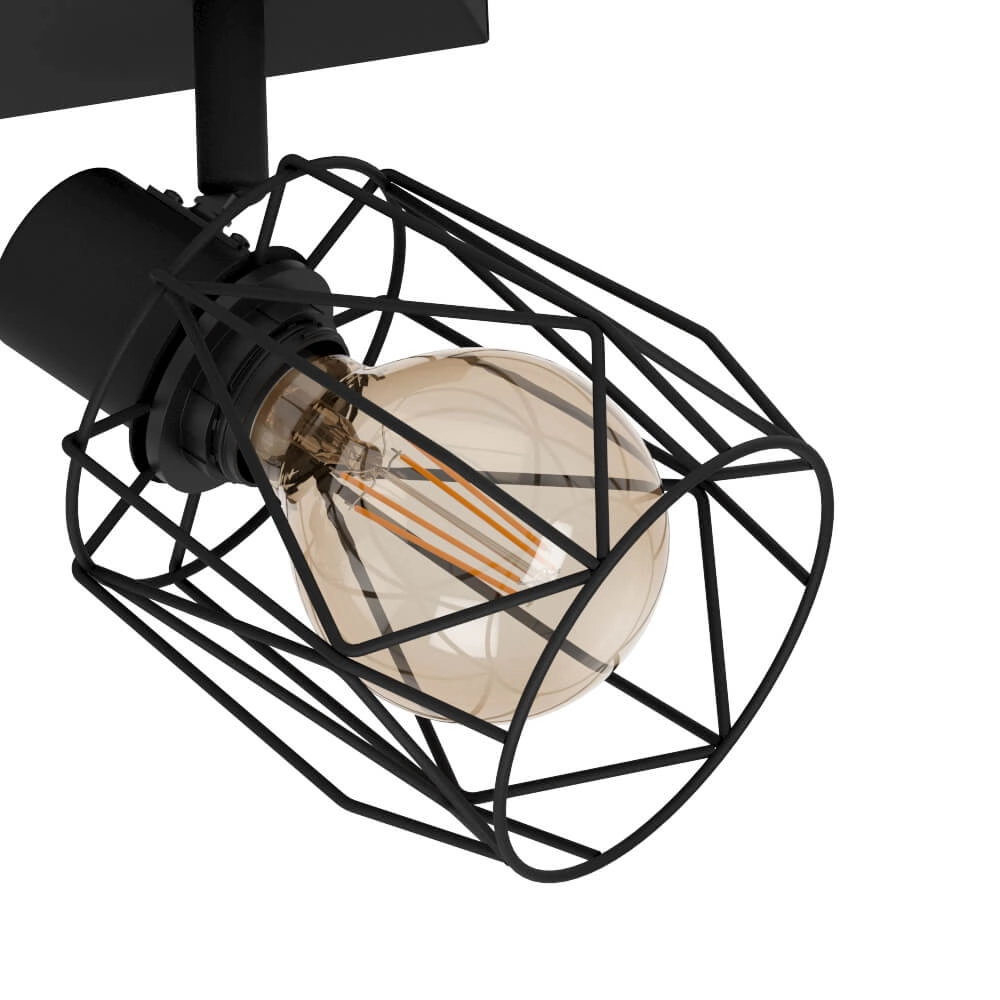 2-lichts plafondlamp Tossino zwart Stars of Light 9008606221080