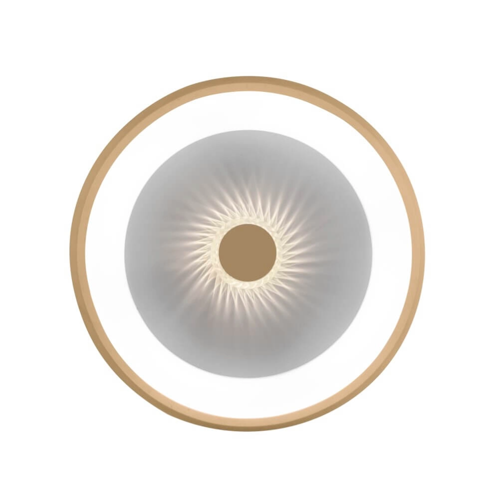 Ronde plafondlamp Vertigo messing Ø 46,5cm Just Light 4043689994716