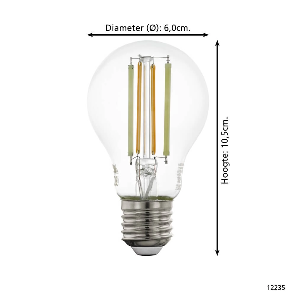 Led lampenbol Zigbee - E27 - 6 watt - 2200-6500K - A60 Eglo 9002759122355