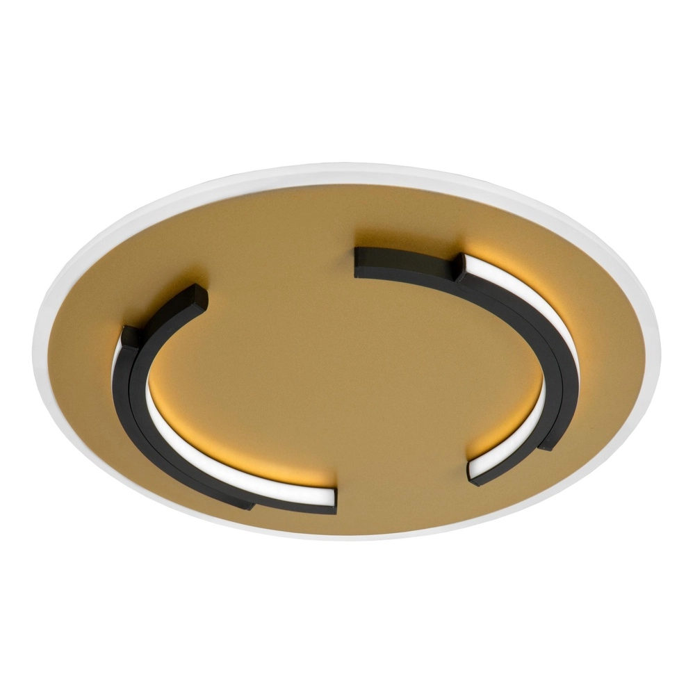 Design plafonniere Andreas Ø 39,6cm - 30W zwart met goud