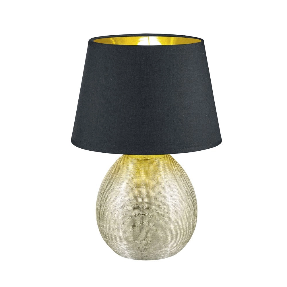 Tafellamp Luxor 35cm goud met zwart Tafellamp Luxor 35cm goud met zwart