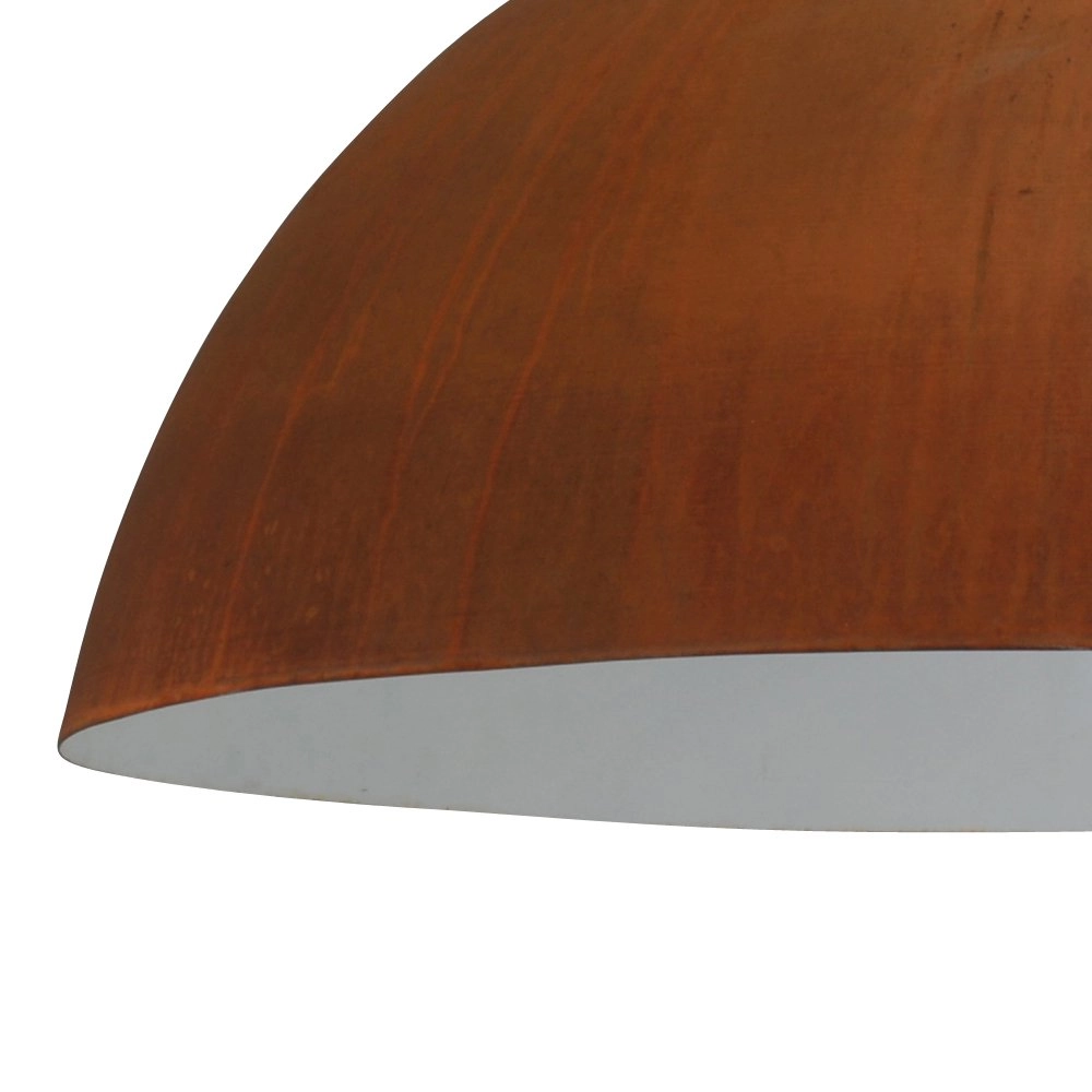 Roestige industrie hanglamp Industria 80 roestbruin met zwart Masterlight 8718121141602