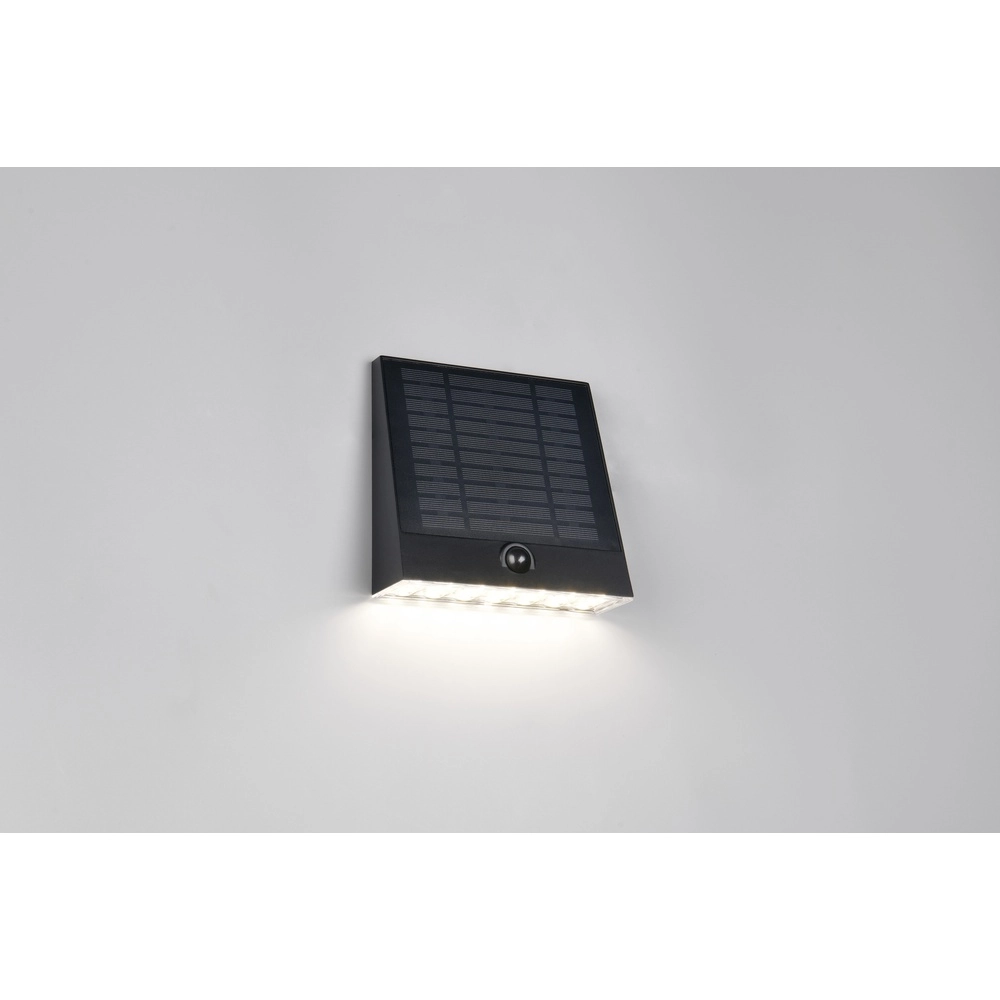 Solar wandlampje Alvorada zwart hybride Trio 4017807648034