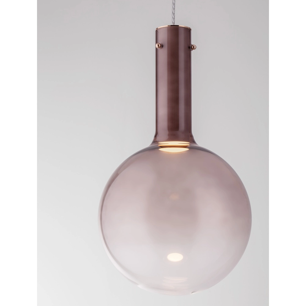 Hanglamp Nostos bruin glas