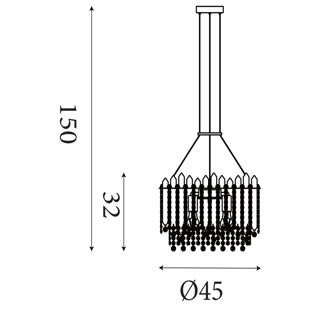 Hanglamp Spear goud Ø 45cm Searchlight 5053423302201