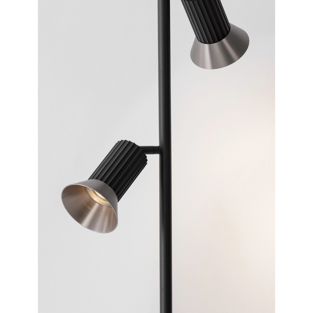 Design vloerlamp Luvia zwart met brons Lyora 5212017475626