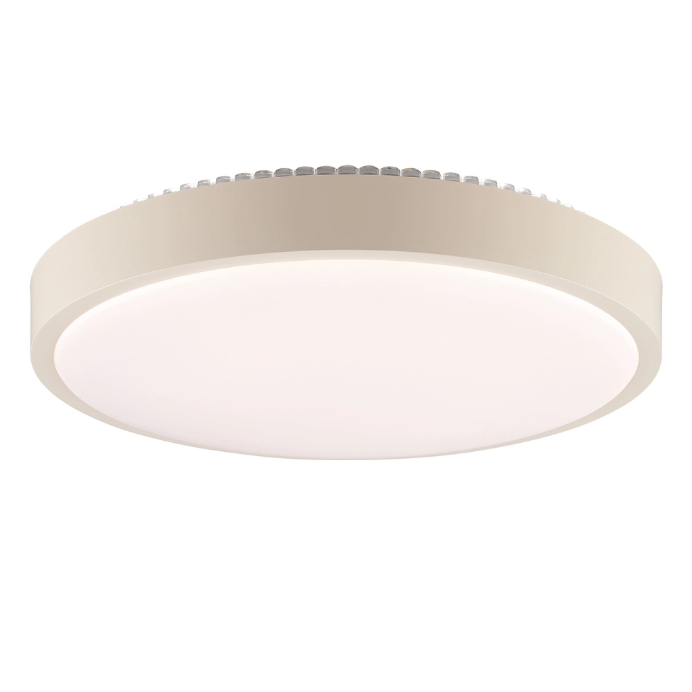 Plafonniere Solistra zand bruin met wit Ø 34,5cm Brilliant 4004353477614