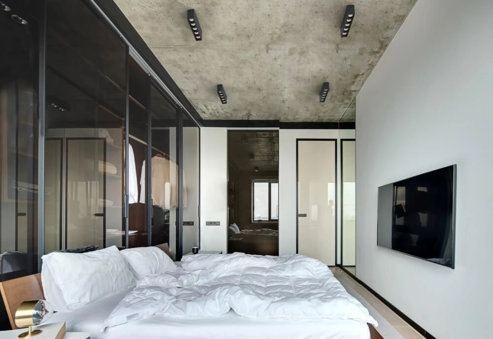 Zwarte opbouwspot Midi Led 5x1 leds - 3000K Lyora 5903139100557