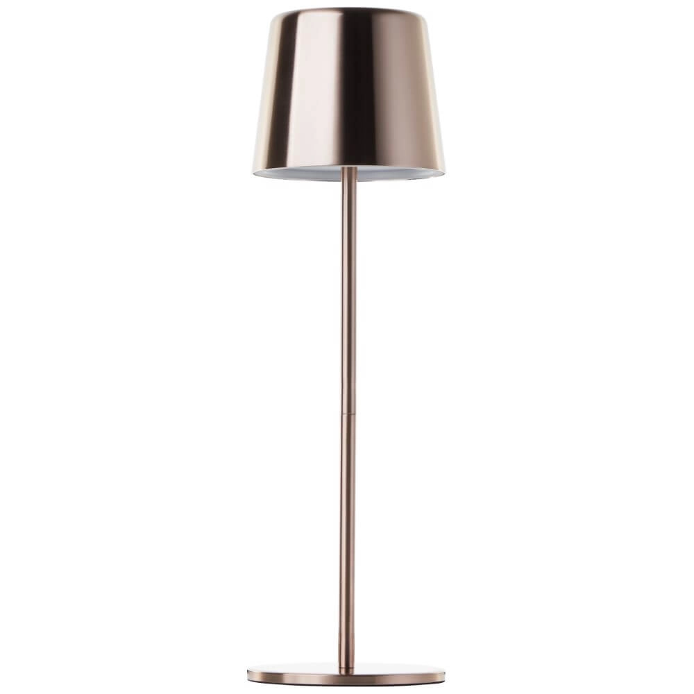Oplaadbare tafellamp Xaana koper Brilliant 4004353441448
