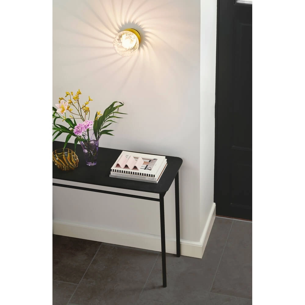 Glazen wandlamp Chisell messing Nordlux 5704924015663