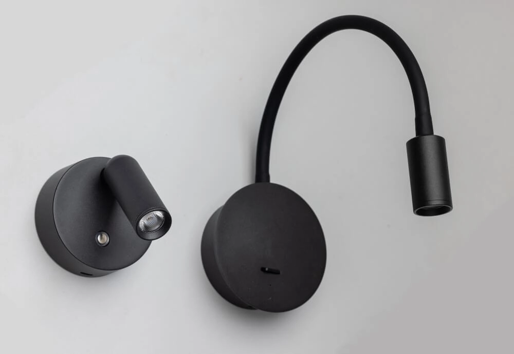 Flexibele opbouwspot Wispo zwart ETH 8720195308225