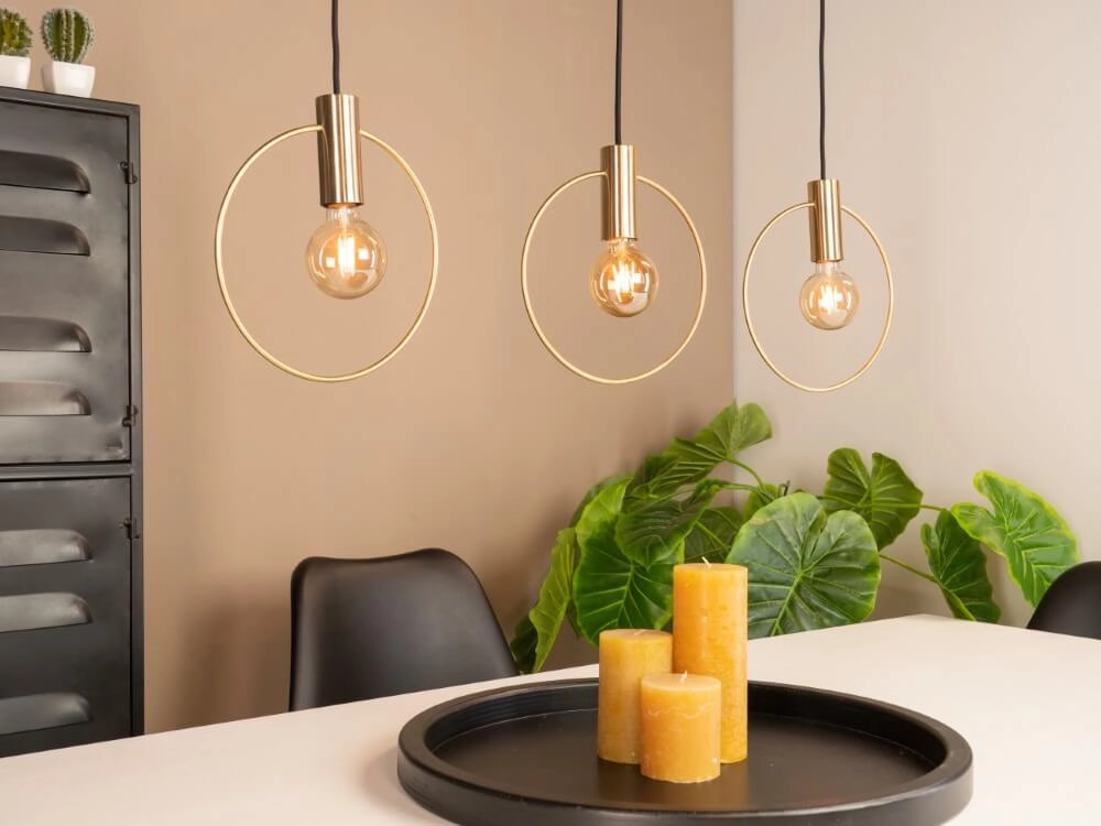 Eettafel hanglamp Manizales goud Eglo 9002759988357