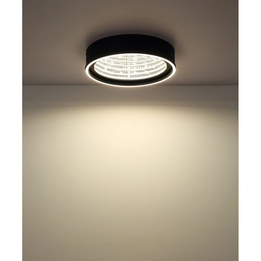 Plafondlamp Mirrora zwart Ø 40cm Globo 9007371578849