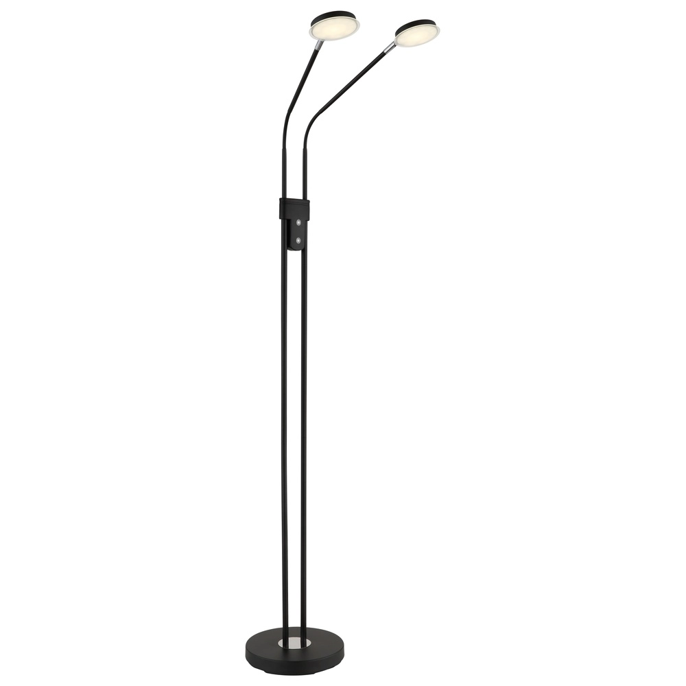 Leeslamp dubbel Silvio zwart Globo 9007371580378