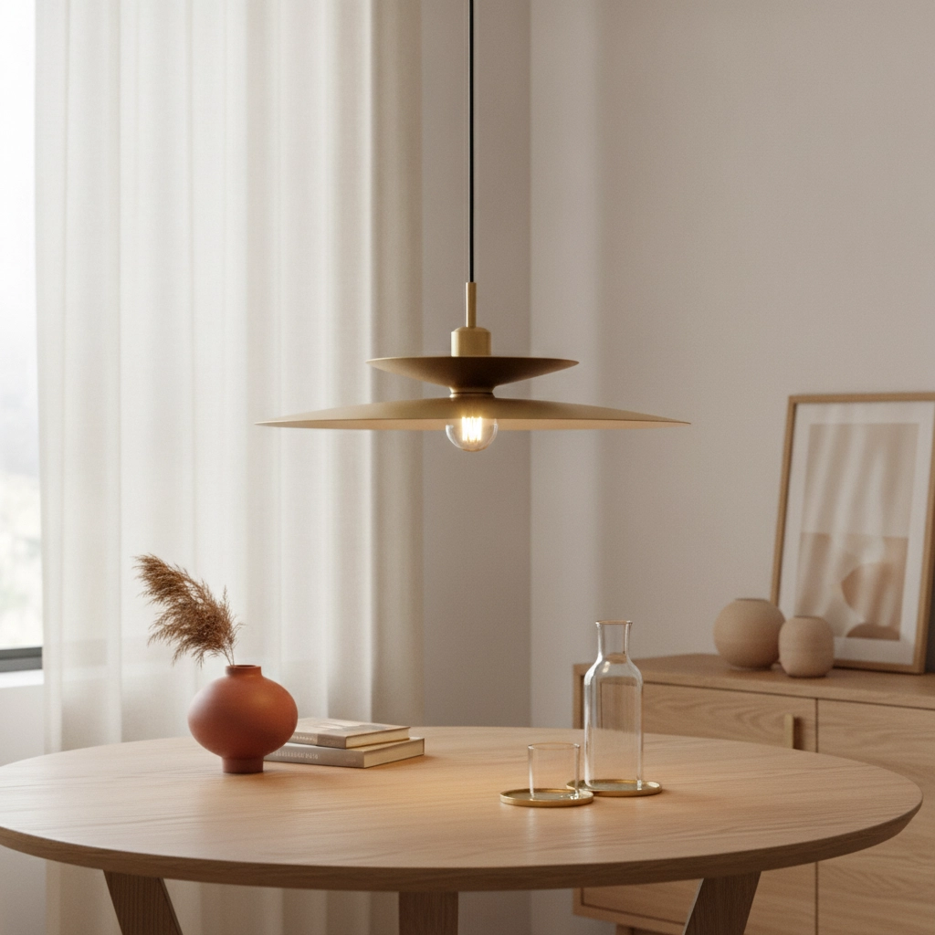 Hanglamp Linares paraplu bruin Ø 50cm