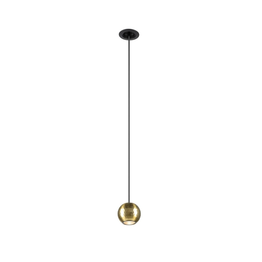 Inbouw hanglamp Dysko zwart met goud Inbouw hanglamp Dysko zwart met goud