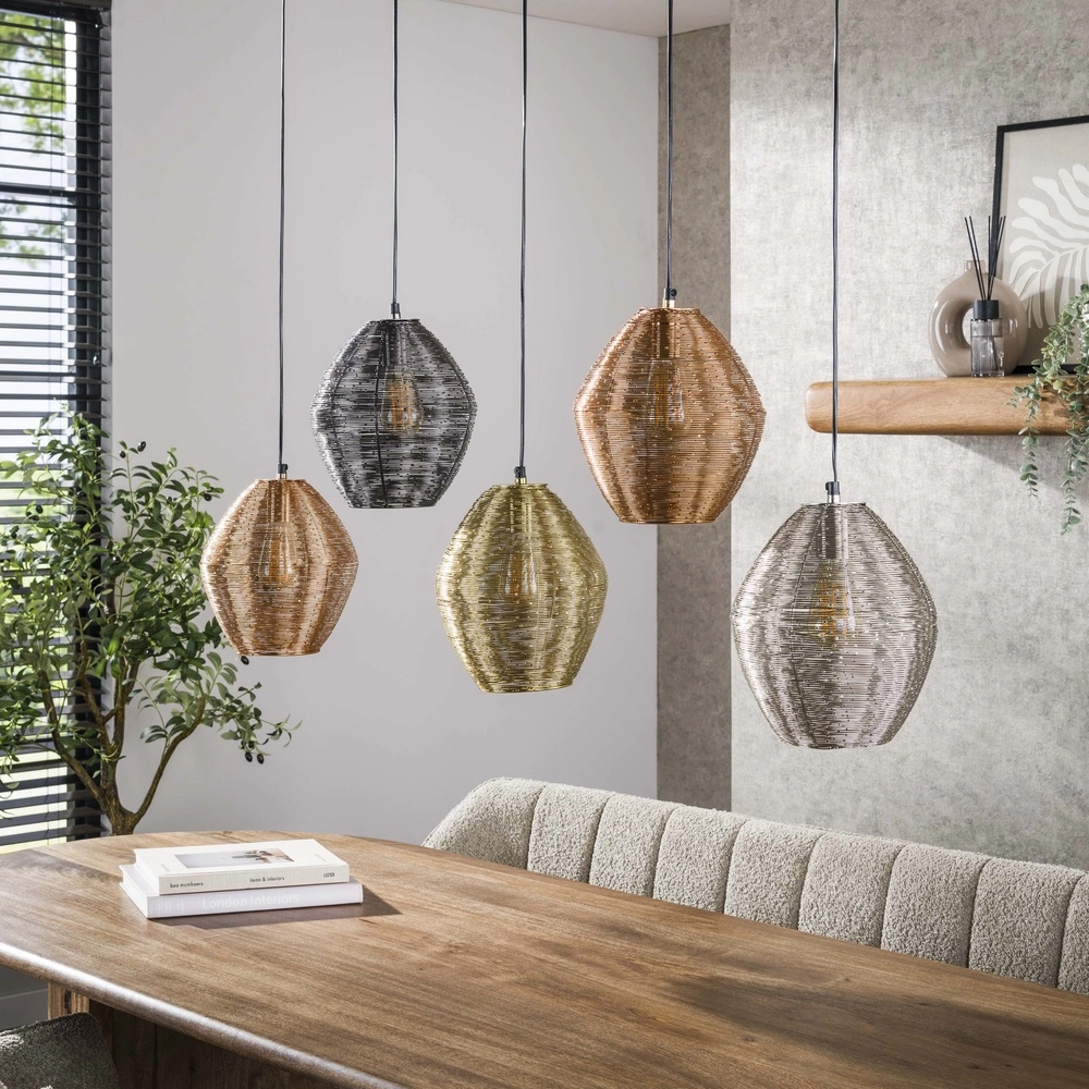 Metalen hanglamp Web 5-lichts Lyora 8716803511415