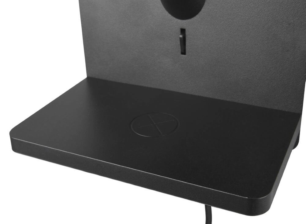 Strak nachtlampje Comfort zwart - met usb Trio 4017807614763