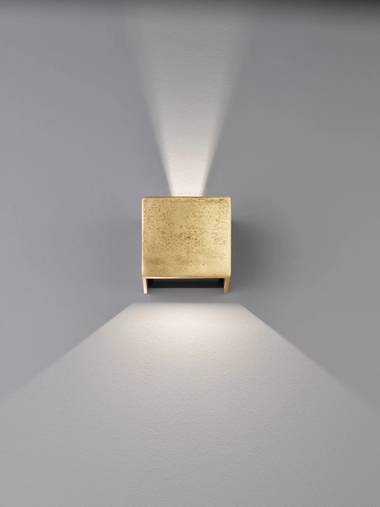 Gouden wandlamp Cog 12cm x 10cm Fischer & Honsel 4003694305822