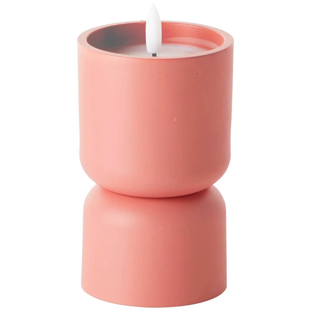 Kaarslampje Lovere oranje 15cm Brilliant 4004353435478
