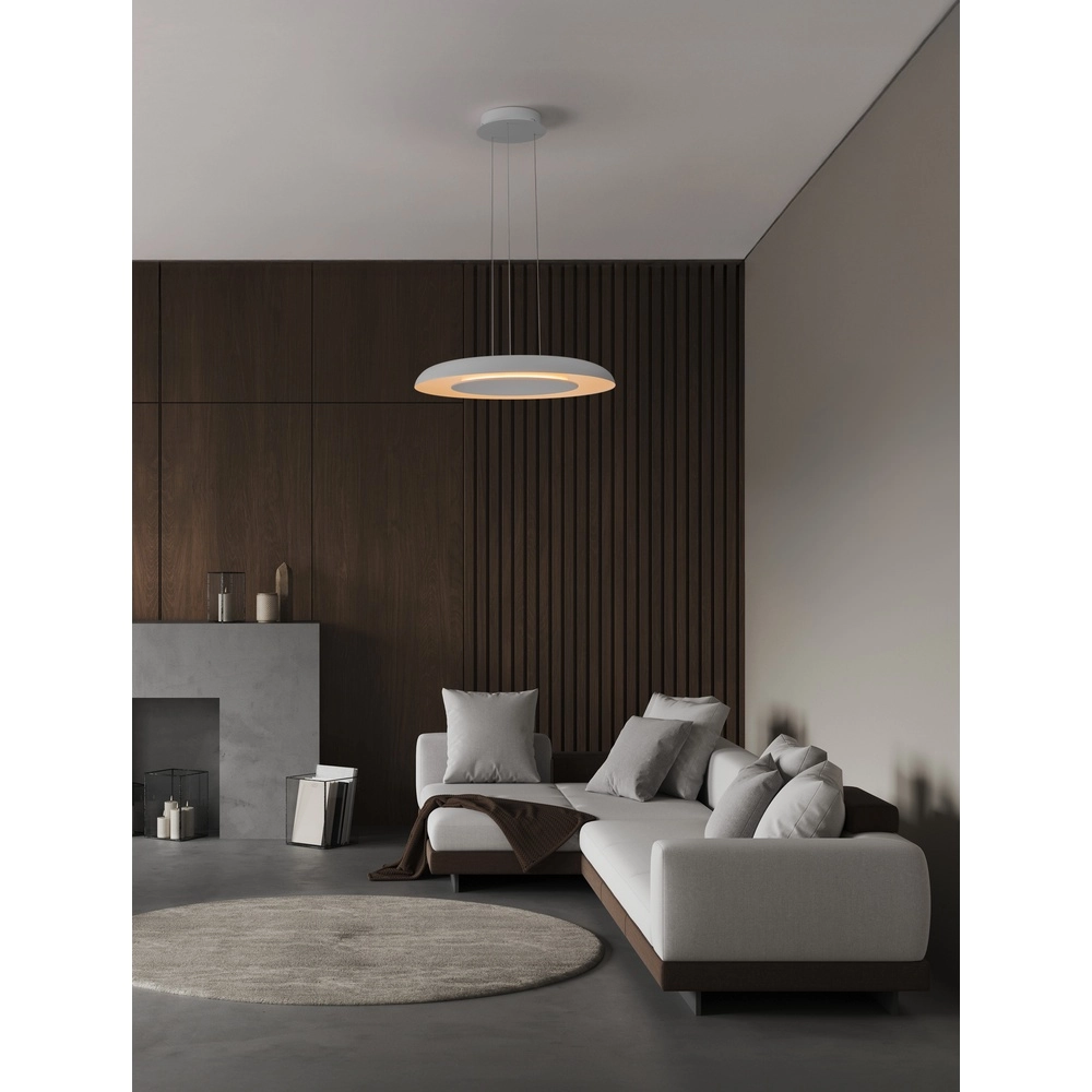 Moderne hanglamp Epos Ø 60cm wit Lyora 5212017463241