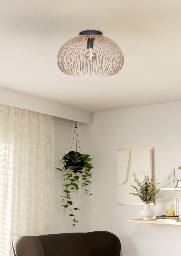 Design plafondlamp Alhabia Ø 38,5cm zand bruin Stars of Light 9008606353071
