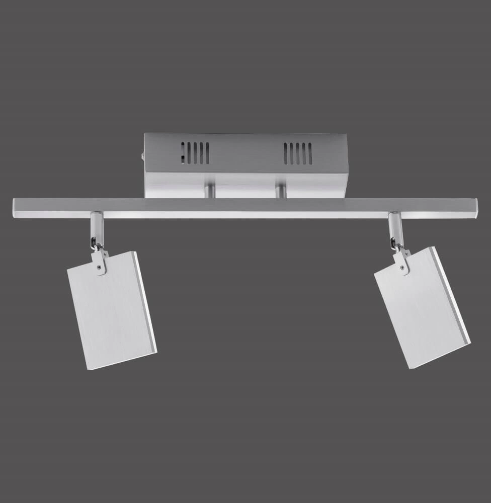 Plafondlamp Pure Mira 2-lichts aluminium Paul Neuhaus 4012248358863