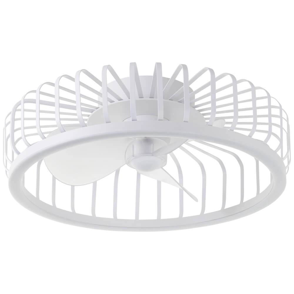 Draadlamp plafondventilator Capo wit Brilliant 4004353453427