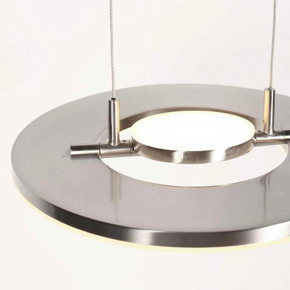 Strakke hanglamp Soleil Ø 32cm grijs Steinhauer 8712746176674