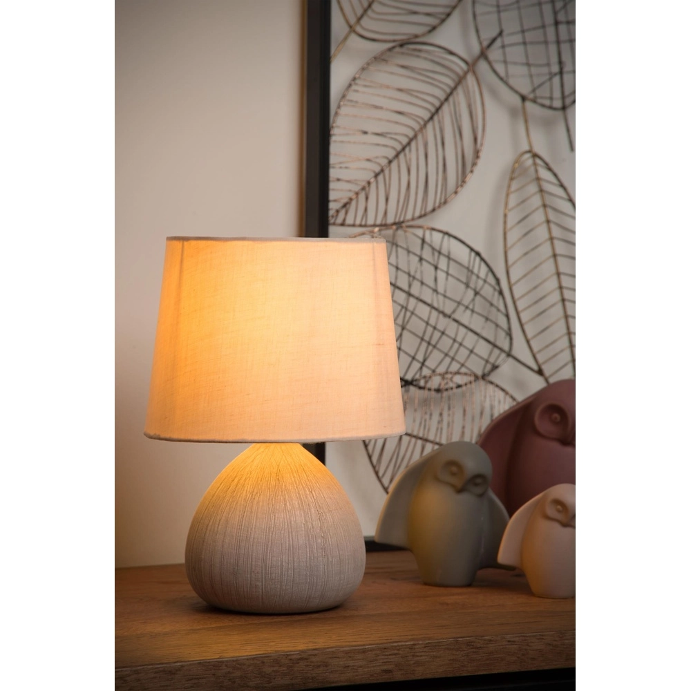 Schemerlamp Ramzi zand bruin Lucide 5411212470171