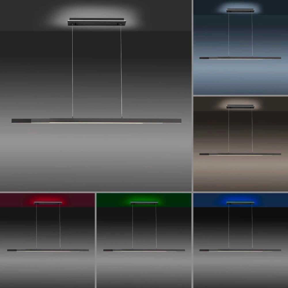 Moderne hanglamp Q-Arian antraciet Paul Neuhaus 4012248359846