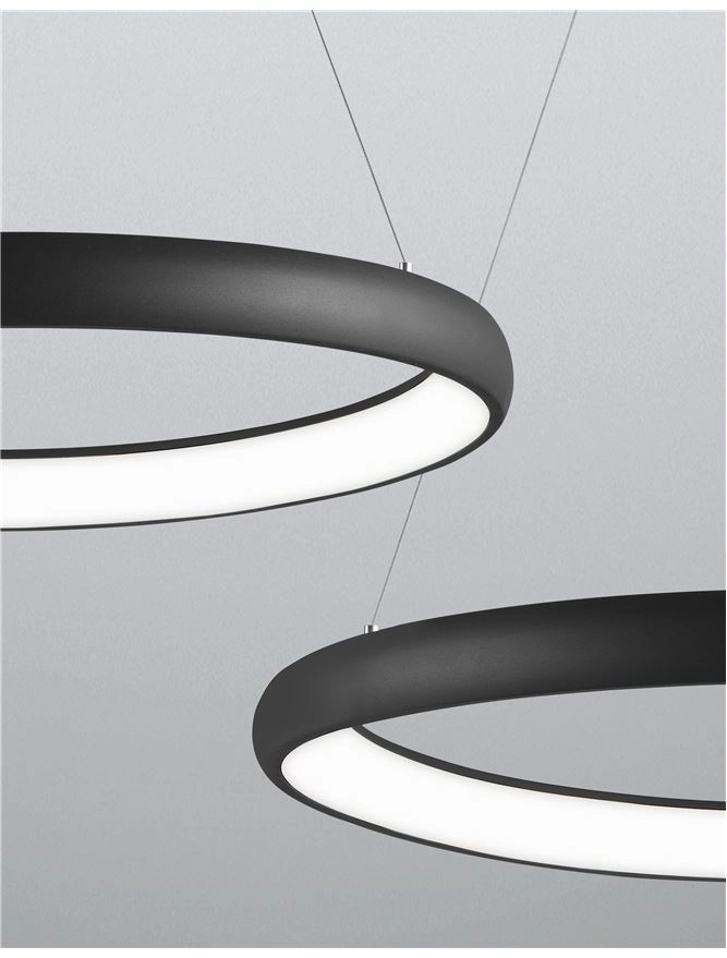Design hanglamp Albi zwart Ø 81cm Lyora 5212017416865