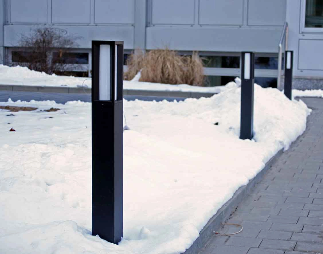 Buitenlamp met sensor staand Oblong zwart Albert 4007235620665