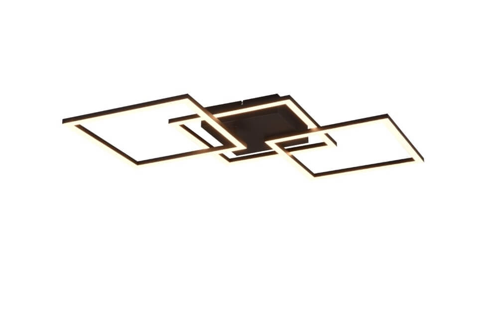 Zwarte plafondlamp Trail design Trio 4017807577129