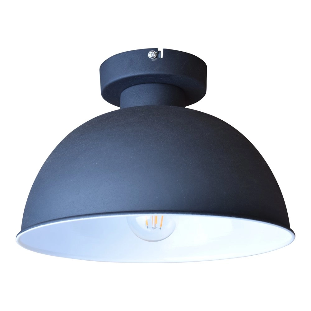 Stoere plafondlamp Industrial 30cm vintage zwart Urban Interiors 8719325005639