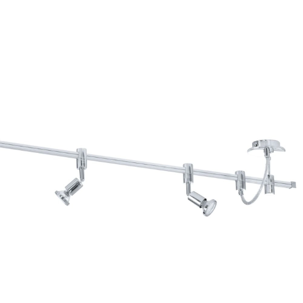Verlichting spots Vilanova 5x3w - 3000K - 200cm chroom Eglo 9002759933593