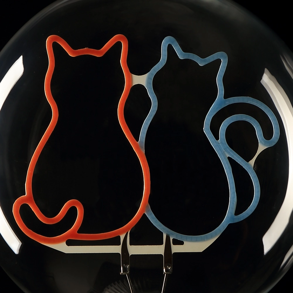 E27 lichtbron Lumopop katten - roze blauw Brilliant 4004353477676